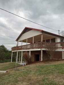 raised covered porch